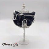 high quality chiffon fabric painting print scunchie