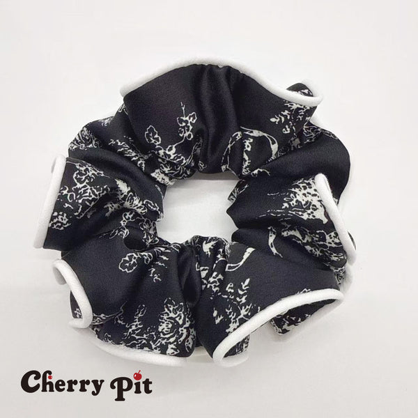 high quality chiffon fabric painting print scunchie