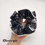 high quality chiffon fabric painting print scunchie