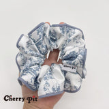 high quality chiffon fabric painting print scunchie