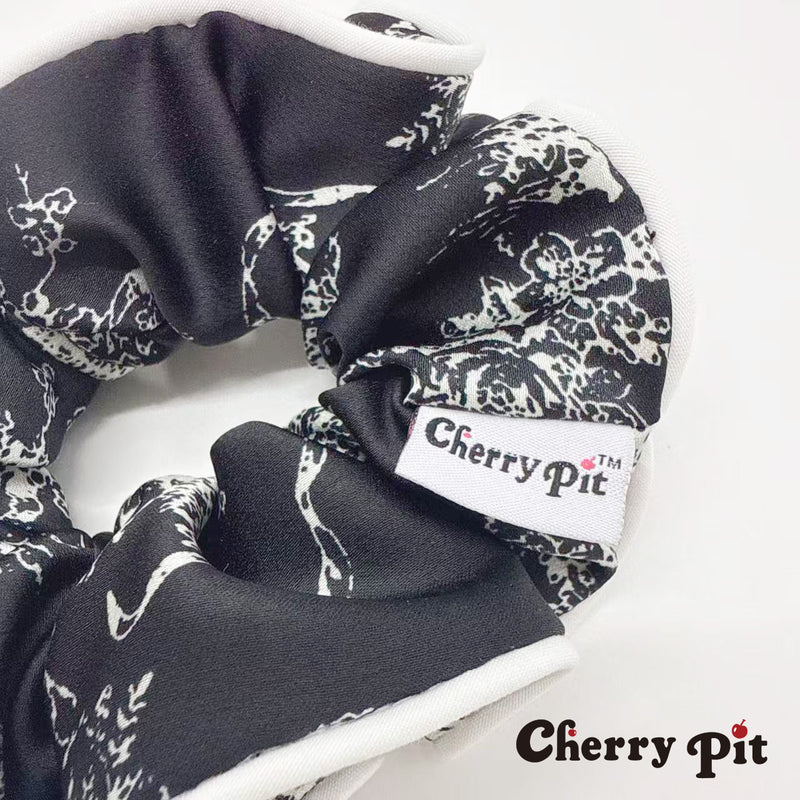high quality chiffon fabric painting print scunchie