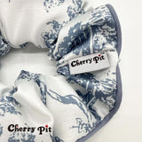high quality chiffon fabric painting print scunchie
