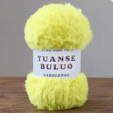 Solid color fake fur yarn 100g each skein