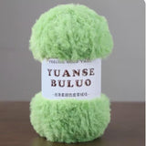 Solid color fake fur yarn 100g each skein