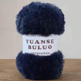 Solid color fake fur yarn 100g each skein