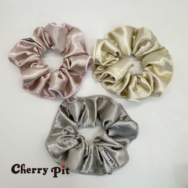 High quality pearlescent fabric scunchie