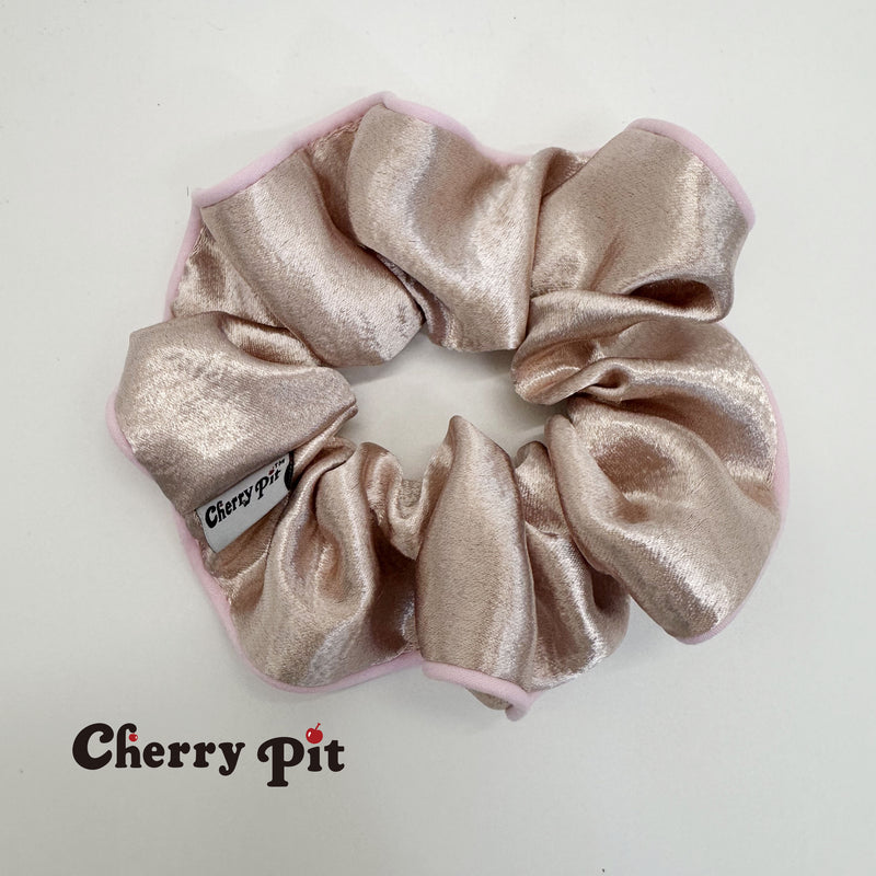 High quality pearlescent fabric scunchie