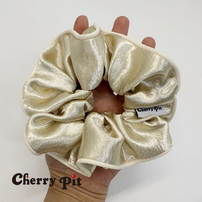 High quality pearlescent fabric scunchie