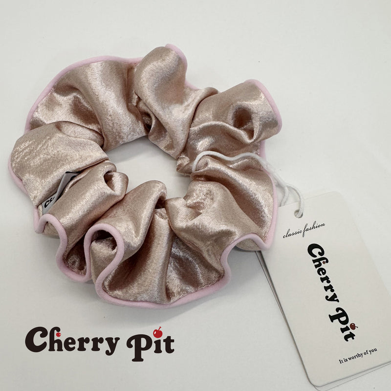 High quality pearlescent fabric scunchie