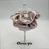 High quality pearlescent fabric scunchie