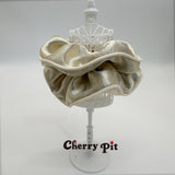 High quality pearlescent fabric scunchie