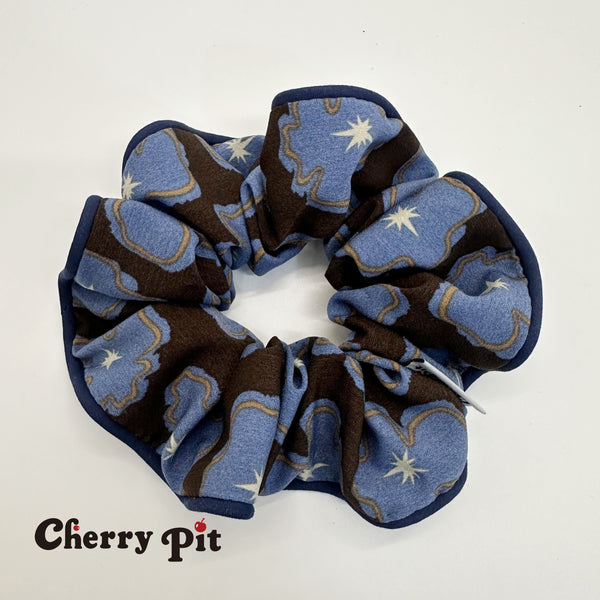 High quality chiffon flower print fabric scunchie&nbsp;