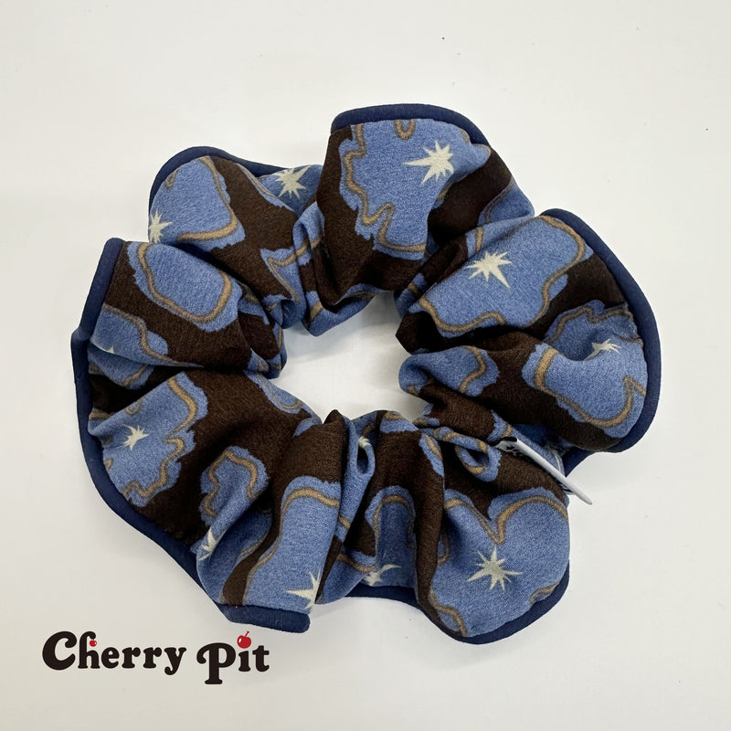 High quality chiffon flower print fabric scunchie&nbsp;