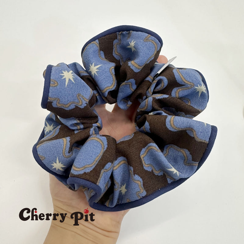 High quality chiffon flower print fabric scunchie&nbsp;