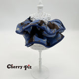 High quality chiffon flower print fabric scunchie&nbsp;