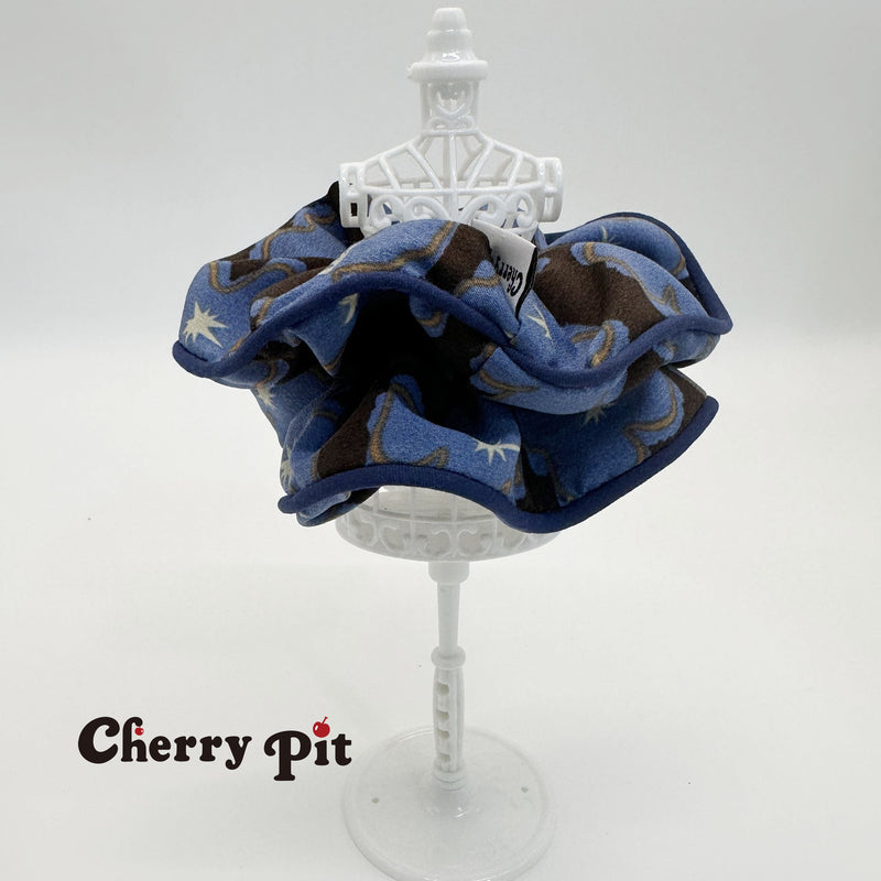 High quality chiffon flower print fabric scunchie&nbsp;