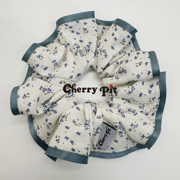 High quality chiffon floral print fabric scunchie&nbsp;
