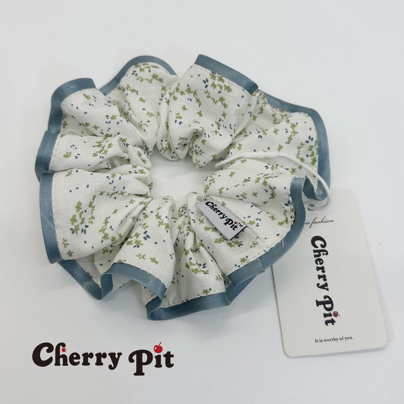 High quality chiffon floral print fabric scunchie&nbsp;