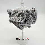 polyester floral print fabric scunchie&nbsp;