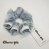 high quality chiffon water painting print fabric scunchie