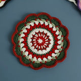 Bohemian handwoven colorful coasters finished products