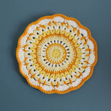 Bohemian handwoven colorful coasters finished products