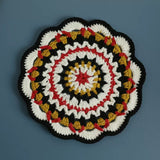Bohemian handwoven colorful coasters finished products