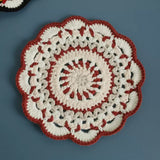 Bohemian handwoven colorful coasters finished products