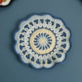 Bohemian handwoven colorful coasters finished products