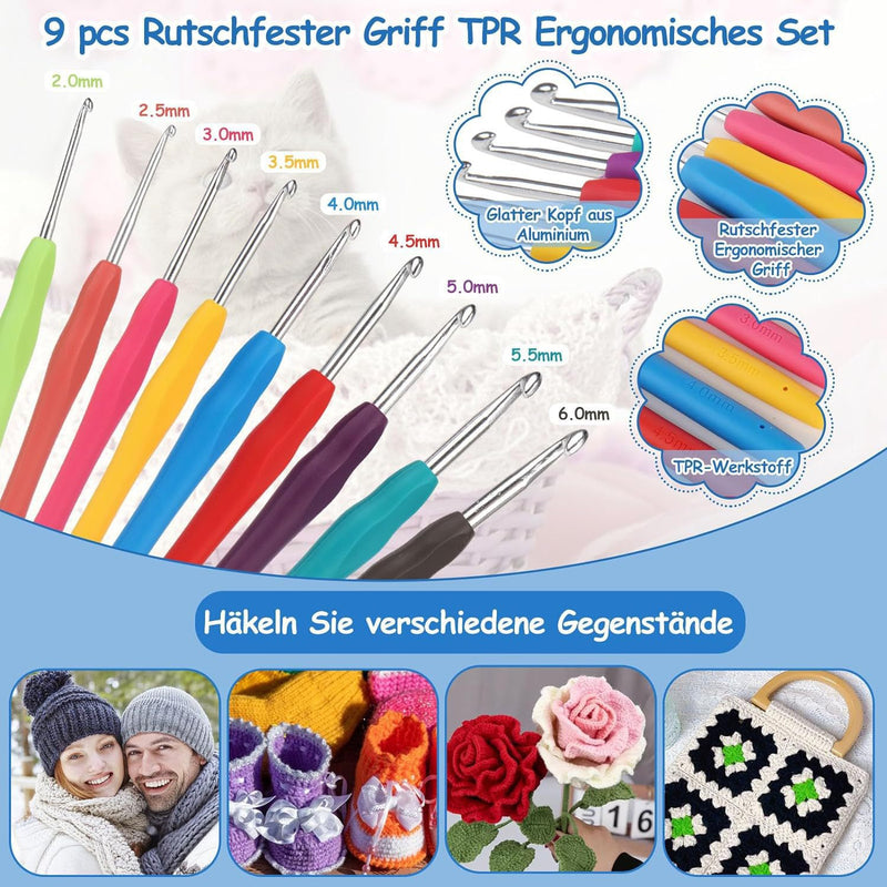 Crochet complete set of tools hand-woven sewing Kit