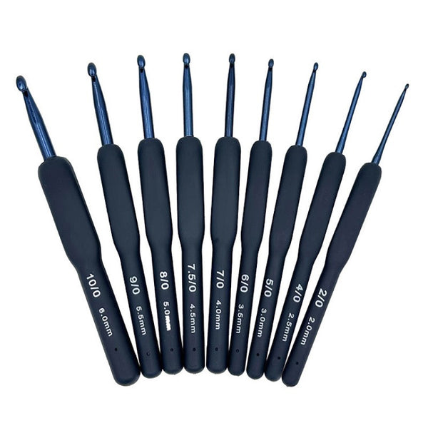 Crochet needle tool set Hook stainless steel soft handle crochet kit