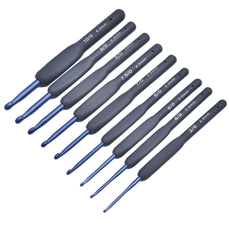 Crochet needle tool set Hook stainless steel soft handle crochet kit