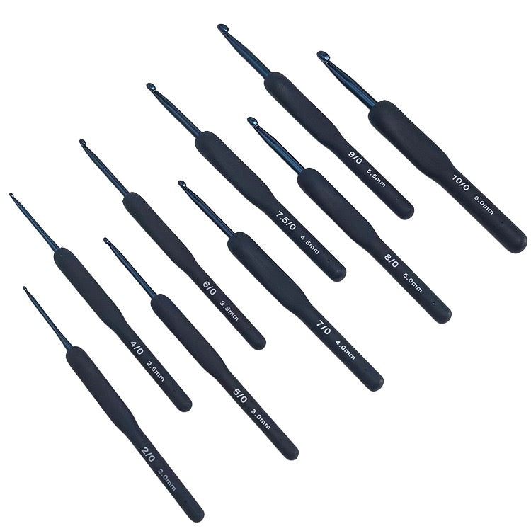 Crochet needle tool set Hook stainless steel soft handle crochet kit