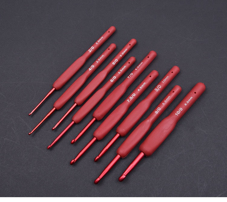 Crochet needle tool set Hook stainless steel soft handle crochet kit