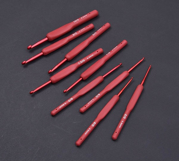 Crochet needle tool set Hook stainless steel soft handle crochet kit