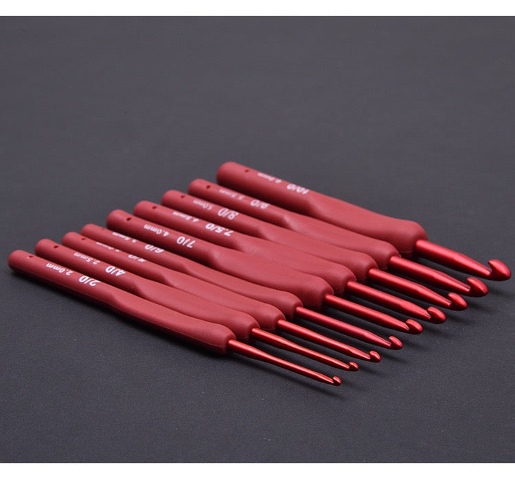 Crochet needle tool set Hook stainless steel soft handle crochet kit
