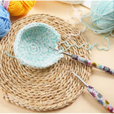 Sunflower printted crochet set-14pcs Kit include the bag