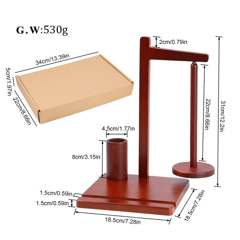 wooden yarn holder knitting and crocheting.portable rotatin knitting needle stand.