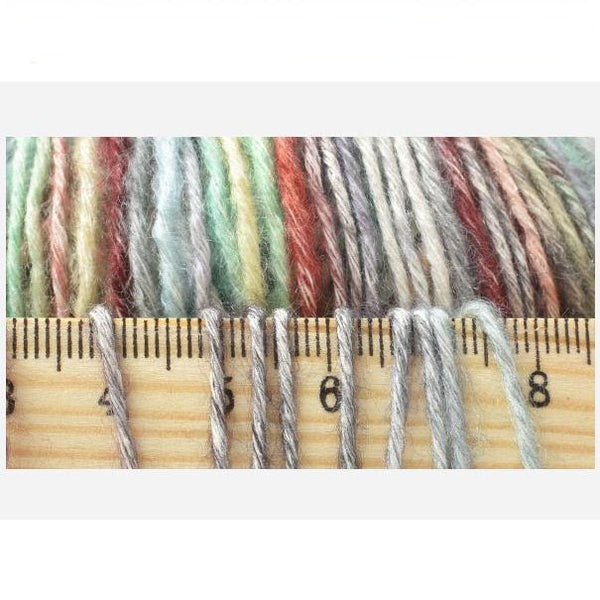 Warm color space dyed cotton mixed yarn.Crochet DIY yarn.