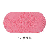 Solid color milk cotton yarn 100g each skein