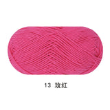 Solid color milk cotton yarn 100g each skein