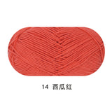 Solid color milk cotton yarn 100g each skein