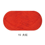 Solid color milk cotton yarn 100g each skein