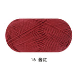 Solid color milk cotton yarn 100g each skein