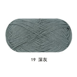 Solid color milk cotton yarn 100g each skein