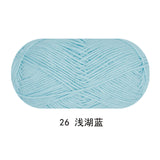 Solid color milk cotton yarn 100g each skein