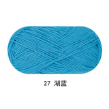 Solid color milk cotton yarn 100g each skein