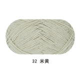 Solid color milk cotton yarn 100g each skein