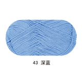 Solid color milk cotton yarn 100g each skein