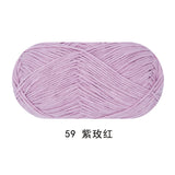 Solid color milk cotton yarn 100g each skein